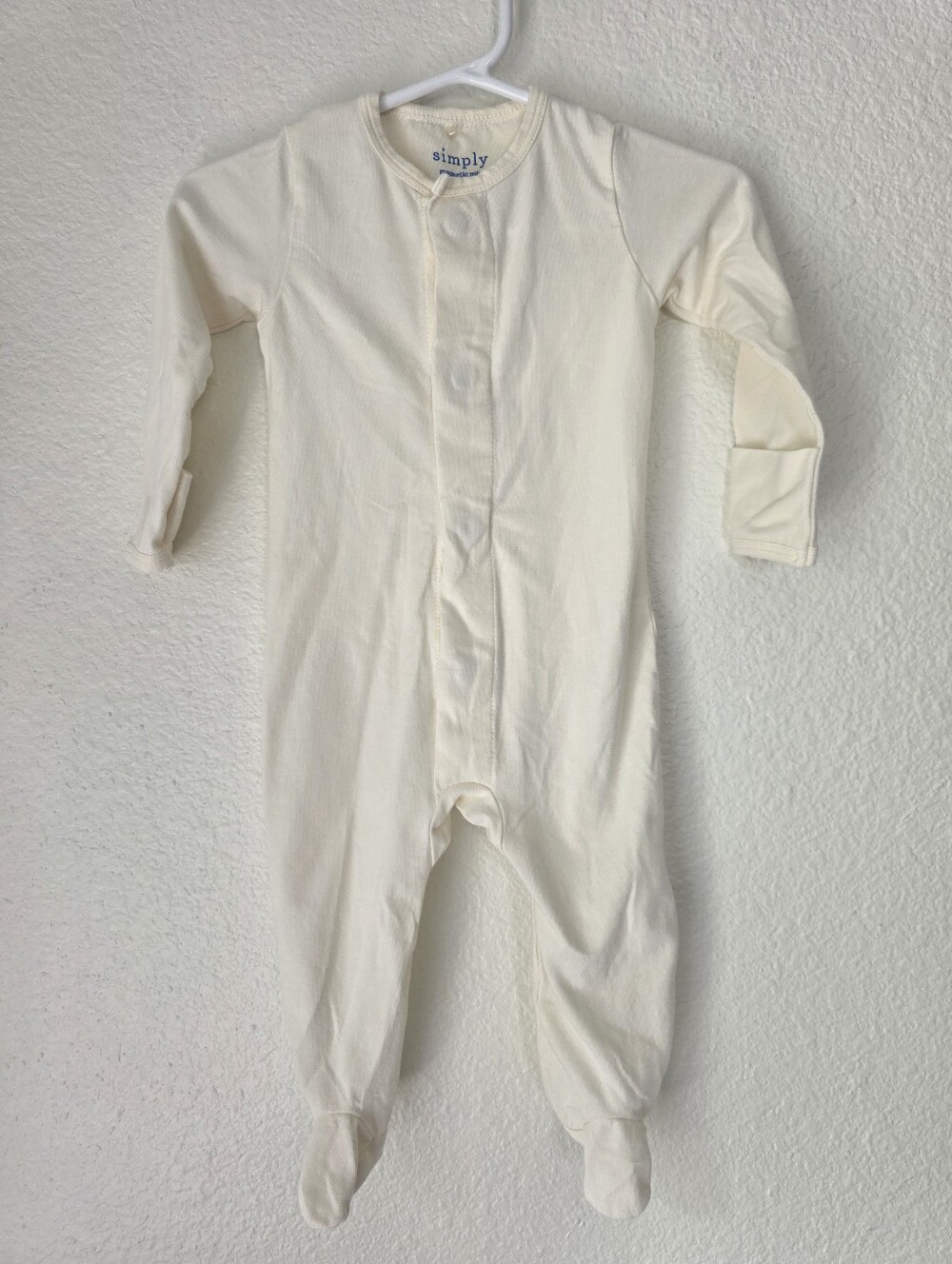 Magnetic Me Onsie, cream color, size 3-6 months